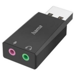 Hama USB-Soundkarte, USB-Stecker - 2x Soundkarte