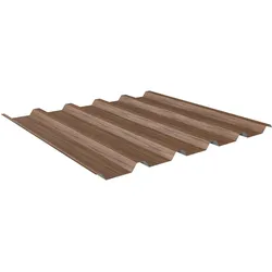 Trapezblech Dach 35/207 | Profilblech | Stahl | Beschichtung Struktur Holzoptik | Stärke 0,5 mm