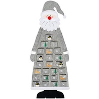 Hangarone Weihnachtsbaum Grau mit 24 Tage Taschen Adventskalender Zum Befüllen Weihnachtskalender DIY Weihnachtlichen Ornamente für Kinder Mädchen Männer Erwachsene 114X43X3CM