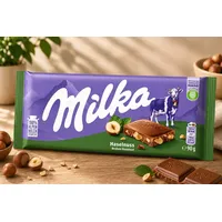 📝 Text 1x Milka Haselnuss Schokolade 90g Tafel Alpenmilch Ganze Nüsse