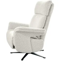 KAWOLA Sessel NAMA Relaxsessel drehbar Stoff hellgrau
