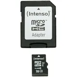 Intenso microSDHC Class 10 UHS-I + SD-Adapter