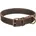 Fettleder-Halsband dunkelbraun 42 48 cm