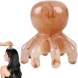 Octopus Massagegerät Kopfmassage Massage Kamm Guasha Kamm Runder Zahnkamm Kopfmassage Und Stimulieren Das Haarwachstum Für Nass Trocken Haar Kopf Neck Massage Handmassagegeräte Für Kopf Hals Schulter