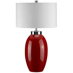 Victor Kleine Tischlampe mit 1 Licht - Rot