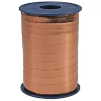 Präsent Geschenkband MEXICO einseitig hochglanzbeschichtet/Rückseite matt kupfer 10,0 mm x 250,0 m