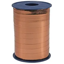 Präsent Geschenkband MEXICO einseitig hochglanzbeschichtet/Rückseite matt kupfer 10,0 mm x 250,0 m