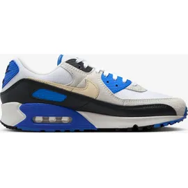 Nike Air Max 90 Herren Premium White/Racer Blue/Black/Khaki 39