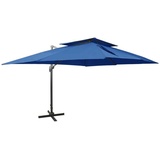 vidaXL Ampelschirm mit Lüftung 400 x 300 cm Azurblau