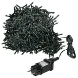 ECD Germany LED-Lichterkette Cluster 20 m Grün