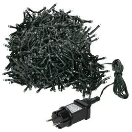 ECD Germany LED-Lichterkette Cluster 20 m Grün