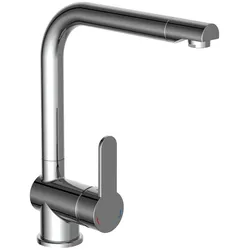 Spültischarmatur SCHÜTTE "Rio", grau (chromfarben), B:12cm H:29,55cm T:23cm, Armaturen, Wasserhahn mit Energiesparfunktion, 360 schwenkbare Mischbatterie