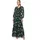 Zero Maxikleid Blumen Grün 42