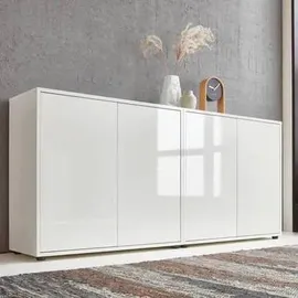 BMG Möbel Sideboard Mailand Set 2 158 x 73 x 33 cm Weiß