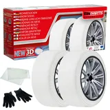 OEM Schneesocken Auto Schneeketten EN16662-1 Homologiert Zwei Schneesocken Textil Schneeketten Auto Snow Chains Schneekette Größe XXL