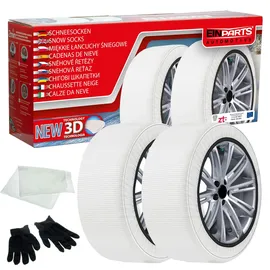OEM Schneesocken Auto Schneeketten EN16662-1 Homologiert Zwei Schneesocken Textil Schneeketten Auto Snow Chains Schneekette Größe XXL