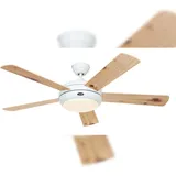CasaFan Titanium 132 WE-BU/KF Deckenventilator buche-kiefer/weiß