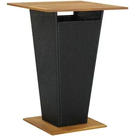 vidaXL Gartenbar Set 5-tlg. Schwarz