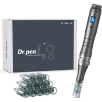 Dr.Pen Ultima M8 Microneedling Pen, Original Dr Pen Elektrisch Microneedling Machine Professionell Microneedle Pen Kit für Gesicht Körper Haar Bart Wachstum Geschenk - 12 Patronen