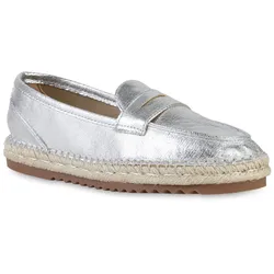 Damen Espadrilles in Silber