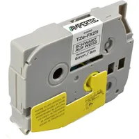 Ampertec P-Touch Band kompatibel zu TZe-FX211 schwarz auf weiß