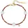 GIORGIO MARTELLO MILANO Armband mit Süßwasser-Perlen und Ziersteinen goldfarben 19 cm