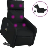 vidaXL Massagesessel mit Aufstehhilfe Elektrisch Kunstleder 89,5 x 95,5 x 0 cm Schwarz