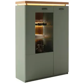 MCA Furniture MONIZ Highboard 98 x 144 x 38 cm Salbei