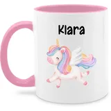 Tasse Tassen 325ml - Süßes Einhorn Sweet Unicorn - 325 ml - Rosa - einhörner einhörnern personalisierte name und einhorntassen personalisiertes tasse+personalisiert geschenke wunschname motiv