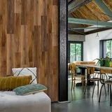 wall-art WallArt Paneele 30 Stk. Holzoptik Altholz Eiche Rostbraun
