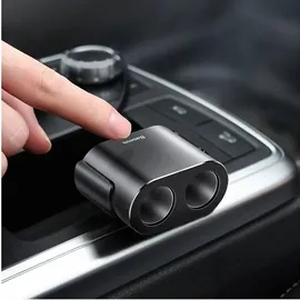 Baseus Autoladegerät Splitter 2xUSB 3.1A 100W (Bl