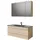 Pelipal Serie 6025 3-tlg. 117 cm x 200 cm x 48 cm Waschtisch grau polar pinie quer NB