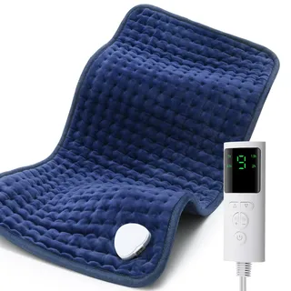 nastopee Elektrisches Heizkissen, Taille Beheiztes Kissen Mit LCD-Controller, 4 Timer-Einstellungen, Schnelles Aufheizen Ideal Für Rücken Bauch Schultern Bein