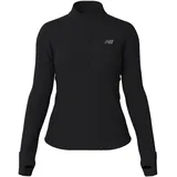 New Balance Athletics Heat Grid Halbreißverschluss-langarm-t-shirt - Black - M