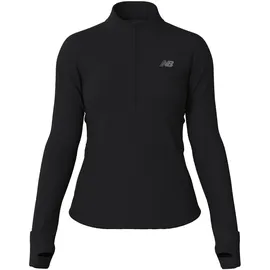 New Balance Athletics Heat Grid Halbreißverschluss-langarm-t-shirt - Black - M