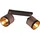 rl live your light Reality Spot Davos 2-flammig Schwarz Matt 38 cm x 16,5 cm