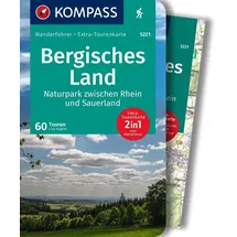 Kompass Wanderführer Bergisches Land, Naturpark zwischen Rhein und Sauerland, 60 Touren mit Extra-Tourenkarte
