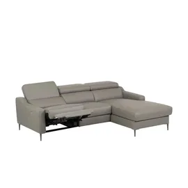 Uno Eckcouch Leder 2-Sitzer Beige
