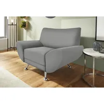 INOSIGN Sessel »Saltare elegant und komfortabel, toller Designfuß«, grau