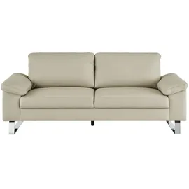 Max Schelling Ledersofa 2-Sitzer Creme