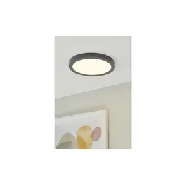 Paulmann LED Panel Abia rund Dunkelgrau