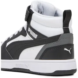 Puma Rebound V6 Mid AC+ Sneaker Kinder 01 white/black/shadow gray 30