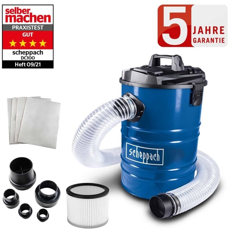 Preisvergleich Produktbild Scheppach Absauganlage DC100 Späneabsaugung 65L 1200W 230V + Adapter Set