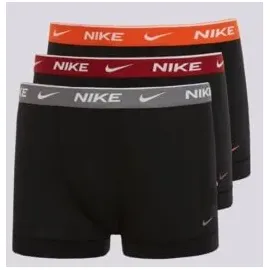 Nike Trunk Boxershorts Schwarz / Orange / Rot M 3er Pack
