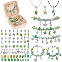 Bastelset Armbänder Mädchen Kinder Adventskalender Nikolaus Grün