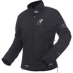 Rukka Start-R Damen Motorrad Textiljacke, schwarz-silber, Größe 34