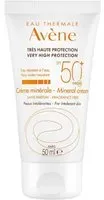 Avène Solaire crème minérale SPF 50+ Crème Protection 50 ml