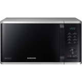 Samsung MS2AK3515AS/EG Mikrowelle, 800 W, 23 l Garraum, 48,9 cm Breite, Kratzfester Keramik-Emaille-Inneraum, QuickDefrost Auftauprogramme, Silber