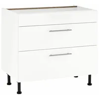 WIHO KÜCHEN Kochfeldumbauschrank Ela 90 x 58 x 86,5 cm Weiß