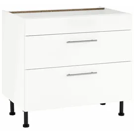 WIHO KÜCHEN Kochfeldumbauschrank Ela 90 x 58 x 86,5 cm Weiß